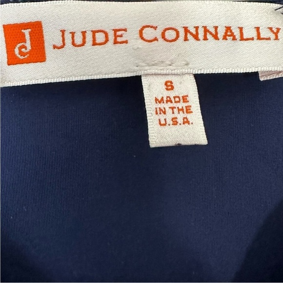 Jude Connally Navy Blue Stretch V-Neck Top - Picture 3 of 5